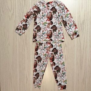Boutique Bamboo Moana Pajama Set Size 3T Pink 2PC Disney Princess Soft NEW‎